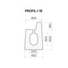 Profil I s obrubníkem 18 cm
